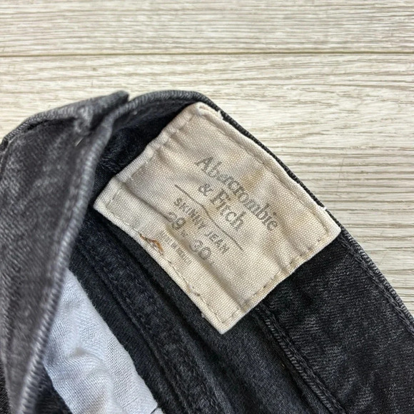 Abercrombie & Fitch Black Stretch Skinny Jeans size 29 / 30 - Picture 6 of 14